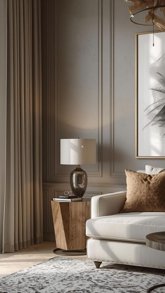 Metallic-Accents-added-in-a-living-room-to-beautify-it