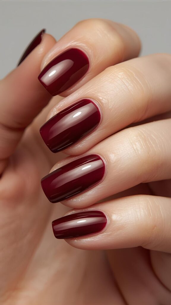 Bold-Burgundy-As-New-Year-Nail-Designs