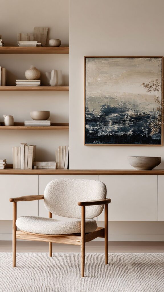 Cozy-Neutral-Wall-Shelves-as-15-new-year-wall-decor