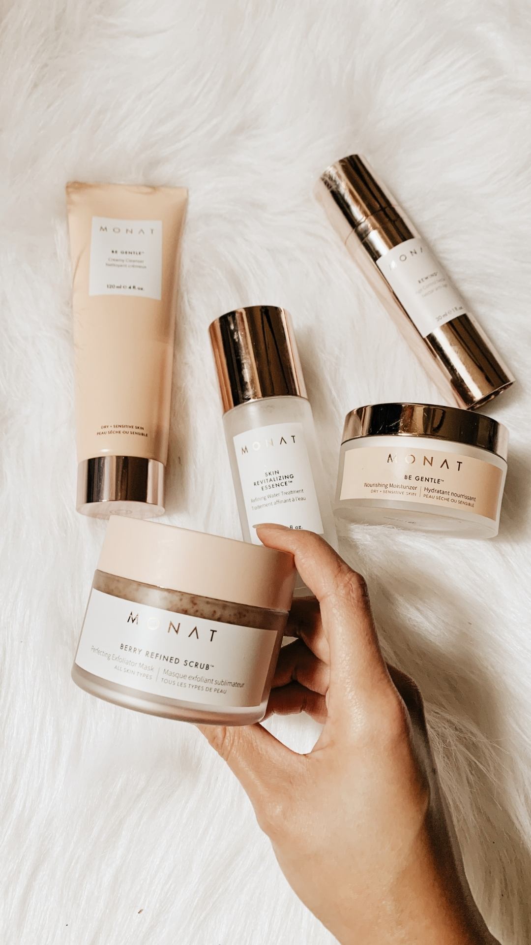 A-flat-lay-of-skin-care-for-selfcare-goals-for-the-new-year-