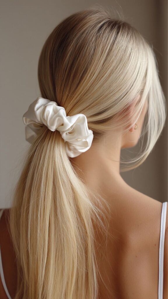 A-woman-that-packed-her-hair-Half-up-half-down-hairstyle