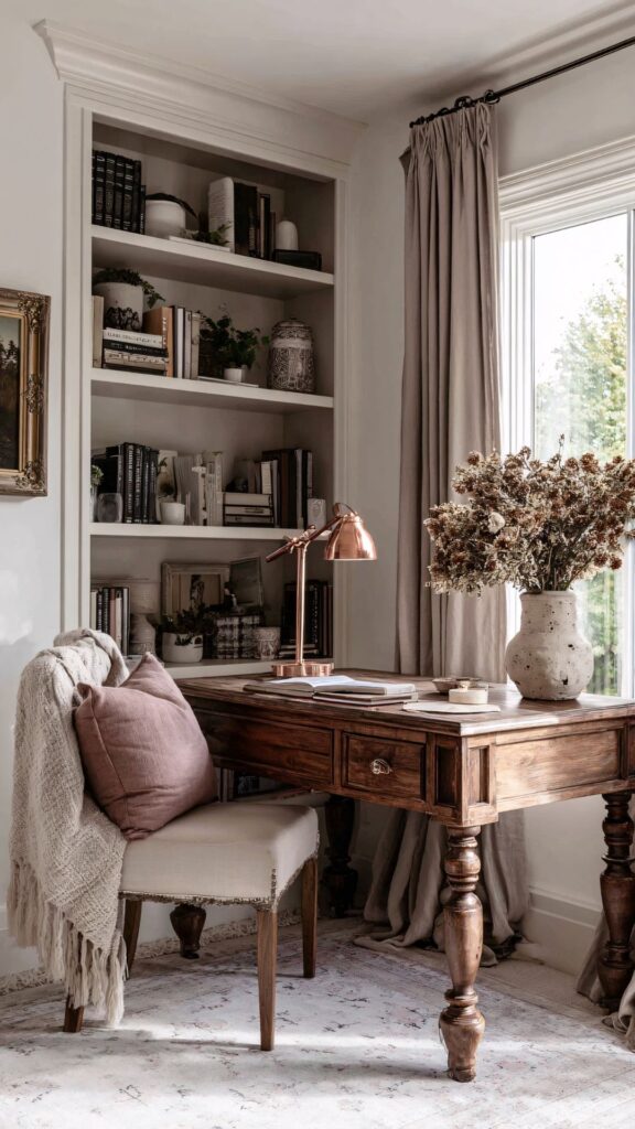 A-well-organized-Home-office-showing-an-open-shelf-for-books