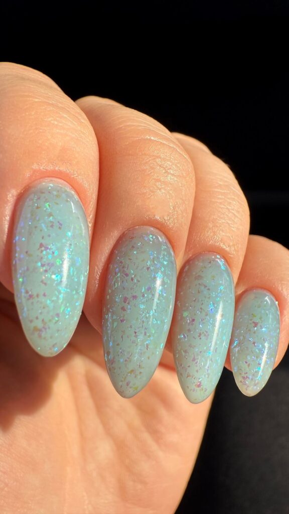 Icy-blue-nails-design