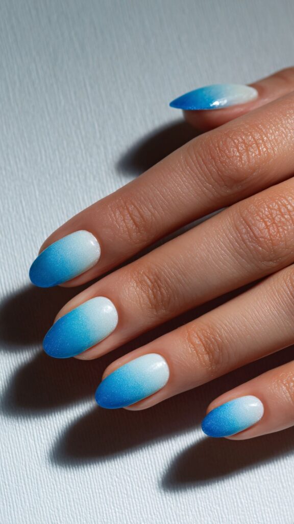 Blue-almond-nail