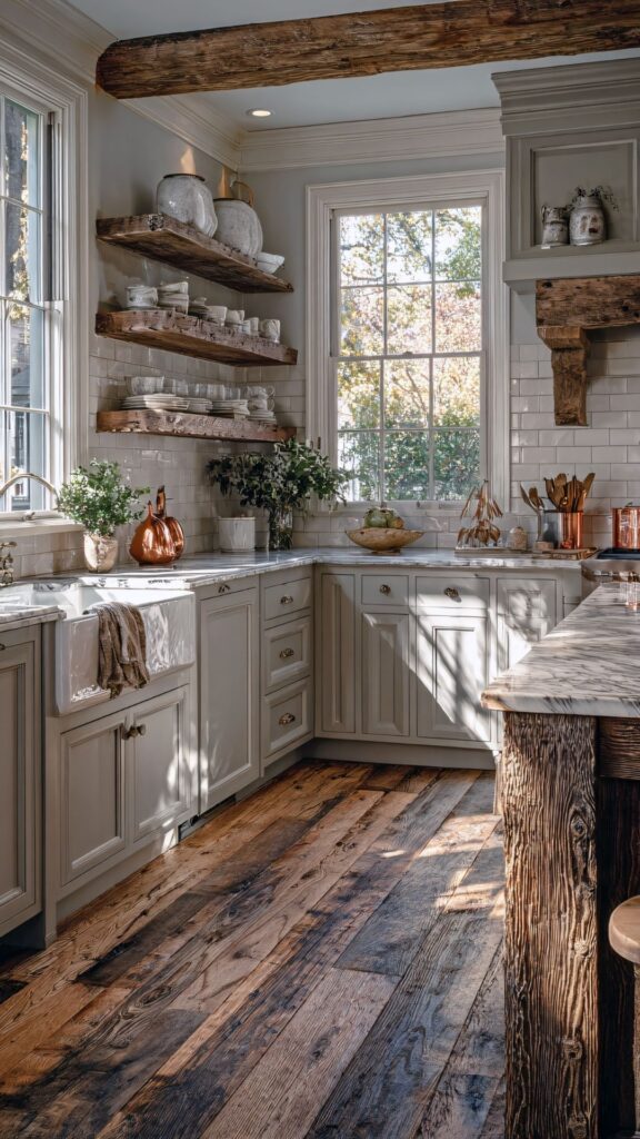 Styling-kitchen-shelves-ideas-showing-image-of-an-open-kitchen