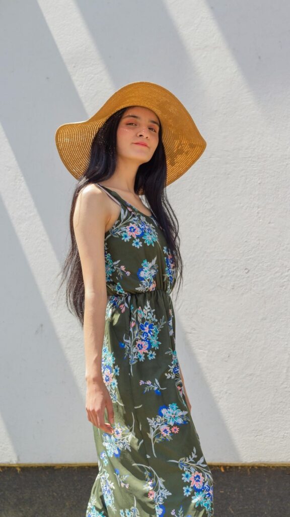 Floral-print-gown-for-easter