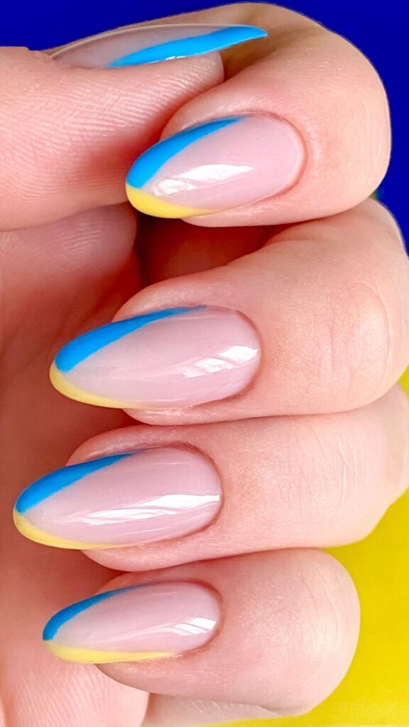 Floral-Yellow-Almond-Nail-Ideas