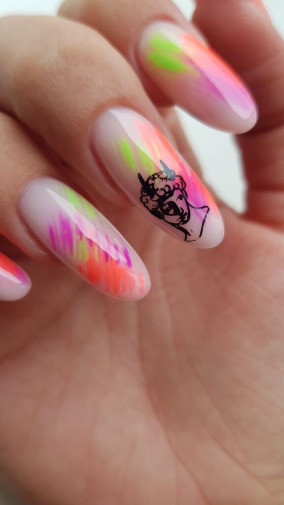 Colorful-long-nails-for-coachella