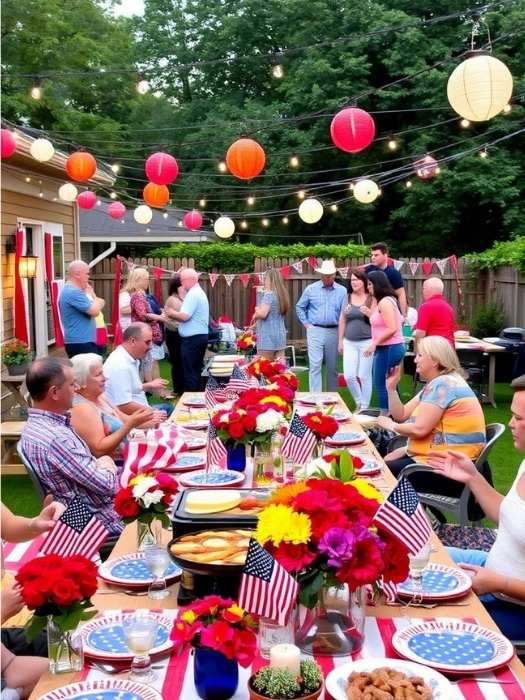 Backyard-BBQ-Setup-for-4th-of-july-decorating-ideas