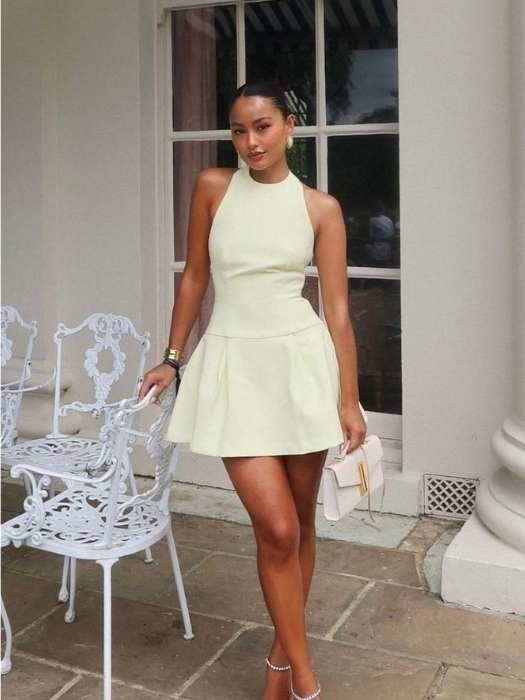 Monochrome-Neutral-Dress-Look