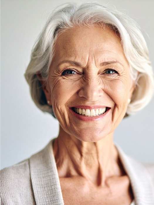 An-older-woman-with-white-Soft-Layered-Bob-haircut-as-her-Best-haircut-ideas-for-older-women-to-look-younger-naturally