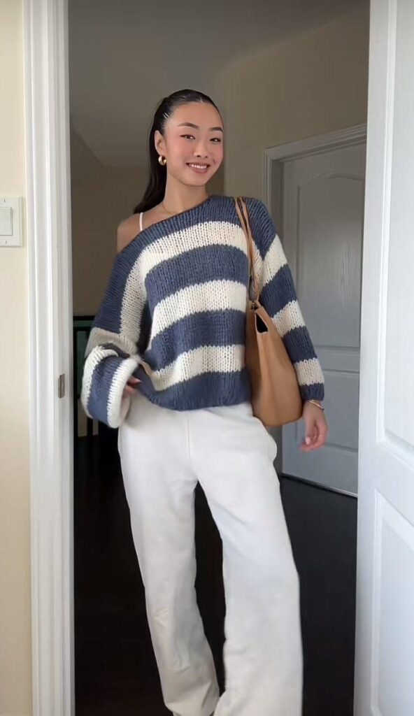 A-woman-wearing-Soft-Sweater-and-Wide-Leg-Pants-15-work-from-home-outfit-ideas-for-women