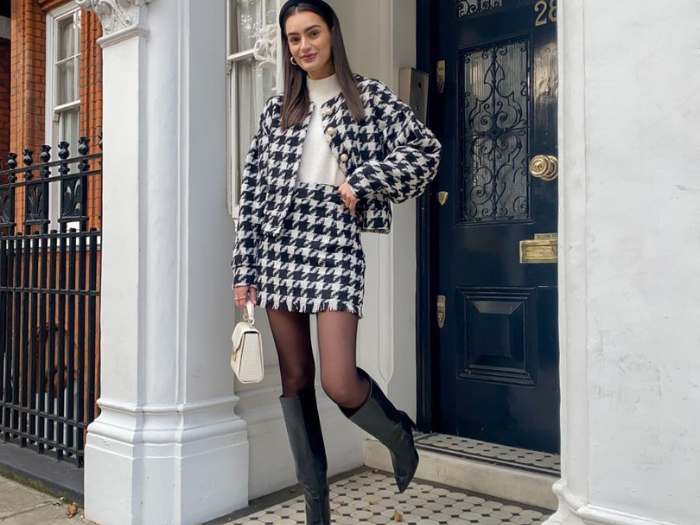 featured-image-of-Chic-old-money-outfit-to-impress-in-any-setting-showing-a-lady-wearing-black-and-white-jacket-and-skirt