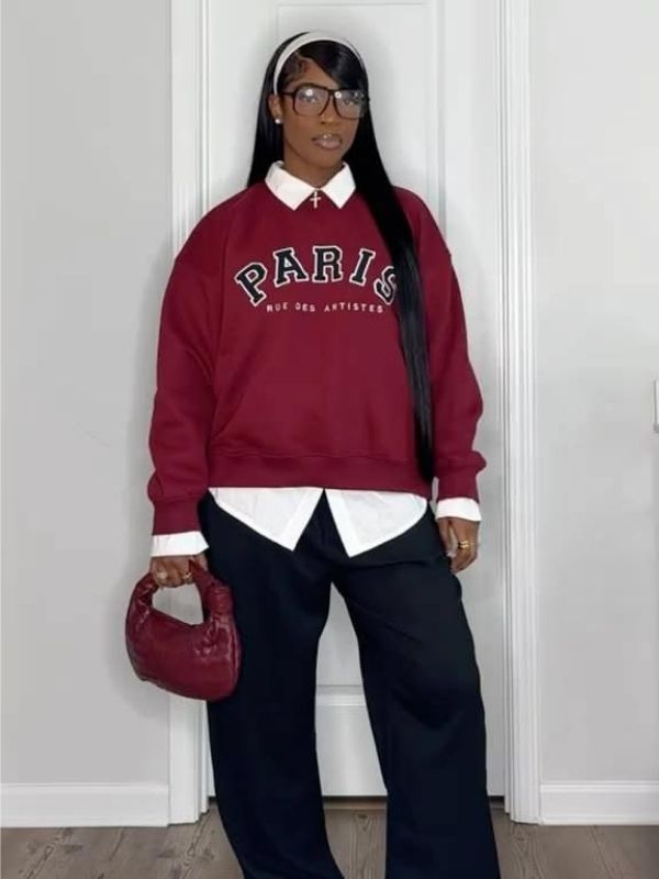 An-oversized-shirt-under-a-sweater