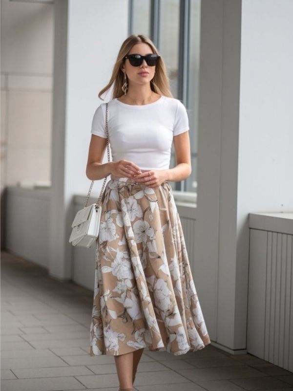 
Beautiful-Blouse-with-a-Midi-Skirt