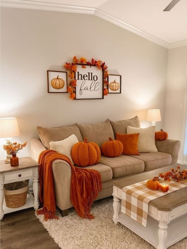 Cheap-Fall-Home-Decor-Ideas-for-Your-Living-Room-Showing-a-well-decorated-living-room-for-fall