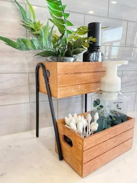 DIY-Dollar-Tree-Bathroom-Organizer-for-diy-dollar-tree-home-decor-ideas-that-look-high-end