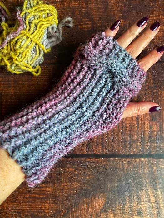 Fingerless-Knit-Gloves-for-Beginner Friendly Knitting Projects for Adults Anyone Can Make