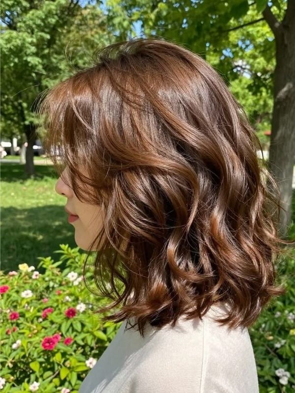 Razored-Shoulder-Shag-for-10-medium-haircuts-for-wavy-hair-to-try-this-year