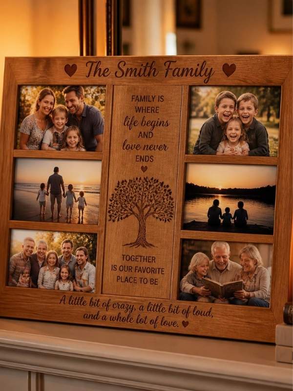 A-Custom-Family-Photo-Frame-for-7-best-retirement-gift-ideas-for-dad-who-says-he-doesnt-want-anything