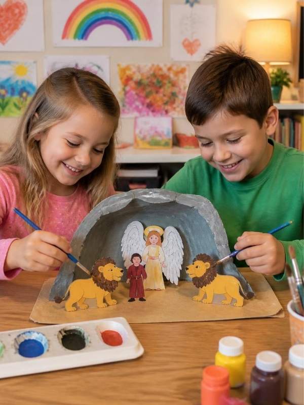  Angel-Protecting-Daniel-In-The-Lions-Den-Craft-