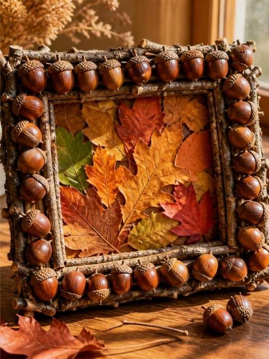 DIY-Acorn-Picture-Frame