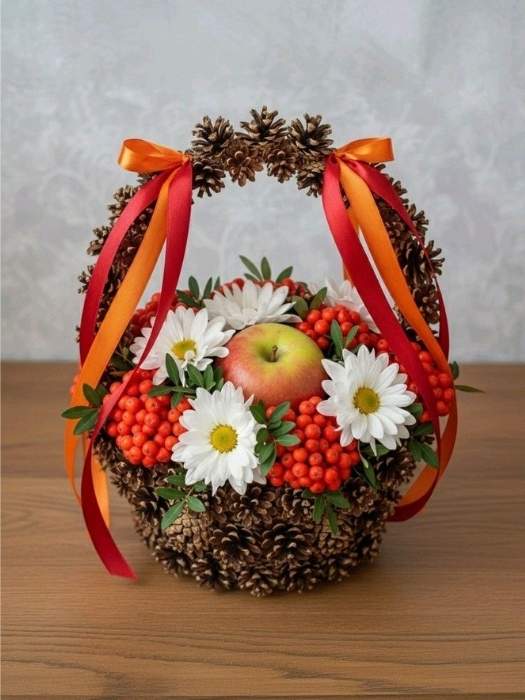 DIY-Acorn-and-Pinecone-Fall-Basket