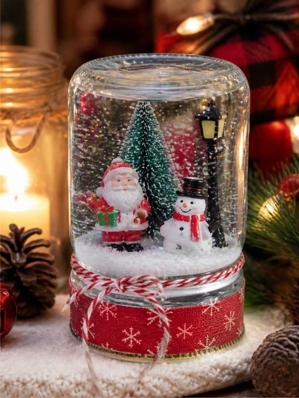 DIY-Christmas-Snow-Globe-as-Christmas crafts for adults
