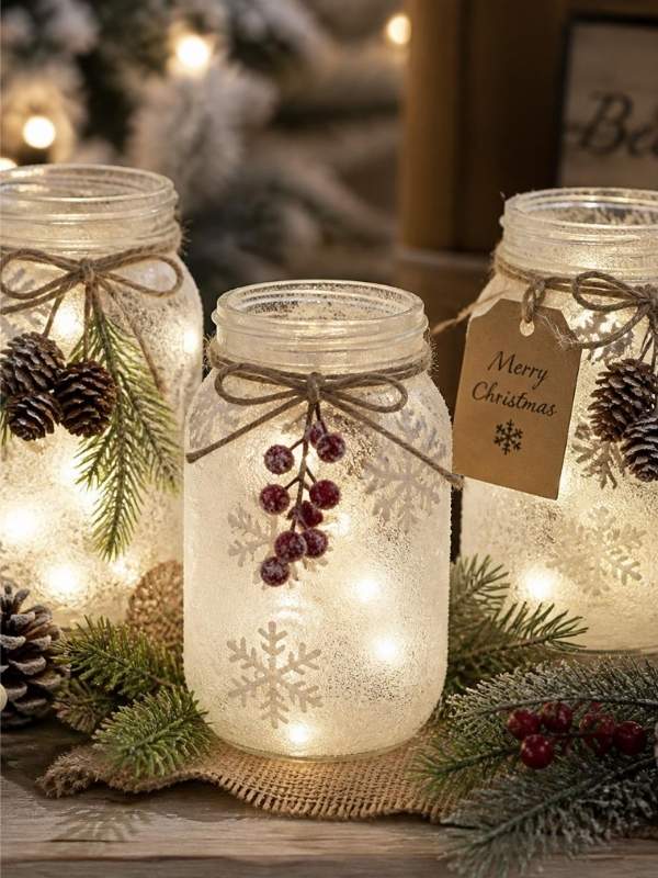 DIY-Frosted-Christmas-Mason-Jars