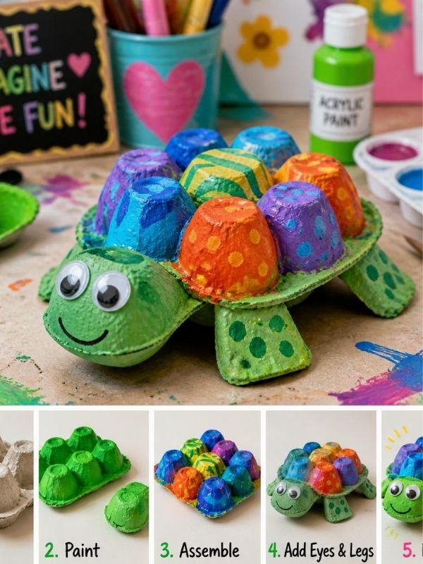 Egg-Carton-Turtle-Craft