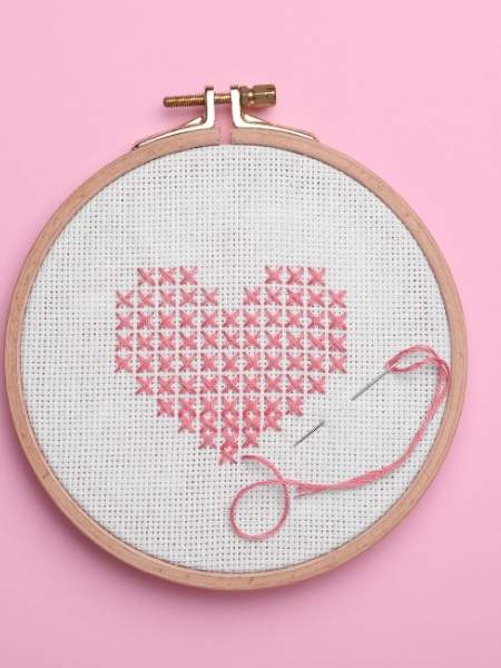 Fabric-Pattern-Embroidery-Hoop-Art