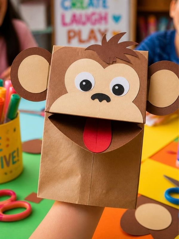  Paper-Bag-Monkey-Puppet