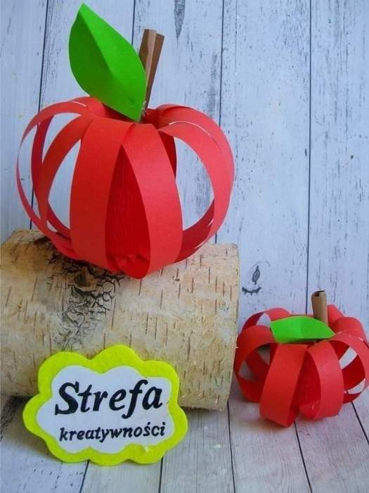 Paper-Strip-Apple-Craft