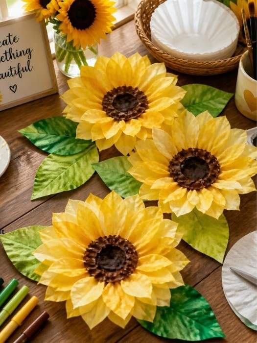 
Sunflower-Cup-Filter-Craft
