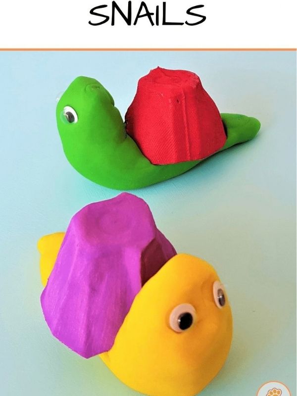 Image-of-snail-created-with-Egg-Carton-colored-with-different-colors