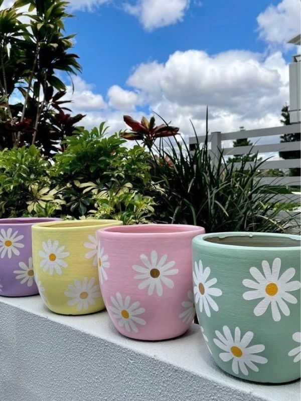 Painted-flower-pot