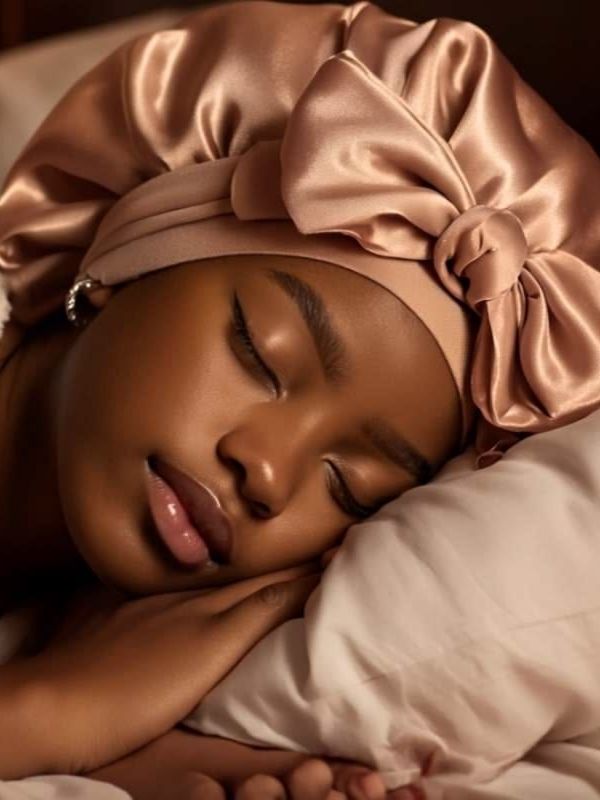 A-young-girl-wearing-silk-hair-bonnet-while-sleeping-to-help-maintain-their-sister-locs