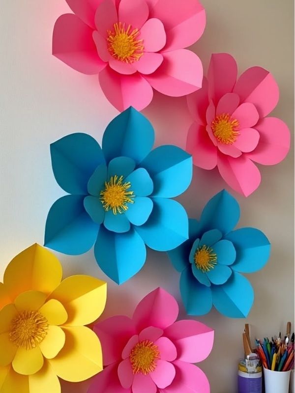 Handmade-diy-flowers-used-as-homedecor