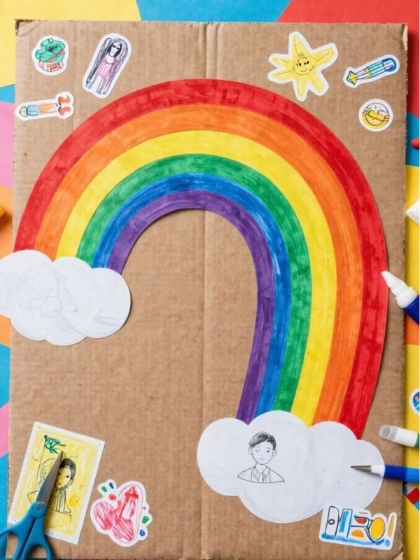 Image-of-cardboard-rainbow