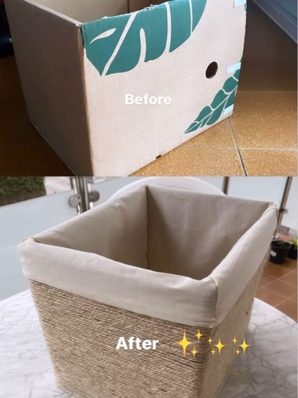 DIY-Cardboard-Storage-Basket.