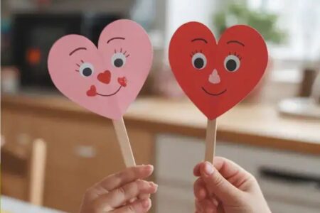 Featured-Image-Of-Valentines-Day-Crafts-for-Preschoolers-showing-the-hands-of-kids-with-valentine-paper-love