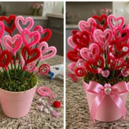 Featured-Image-of-Valentines-day-crafts-for-Adult-showing-a-picture-of-a-flower-vase-on-a-table