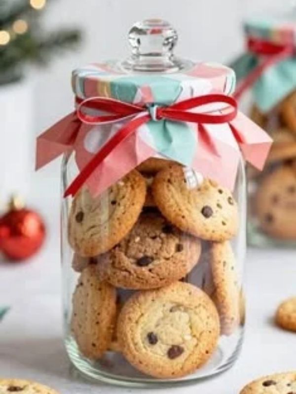 Homemade-Cookies-in-a-Decorated-Jar.