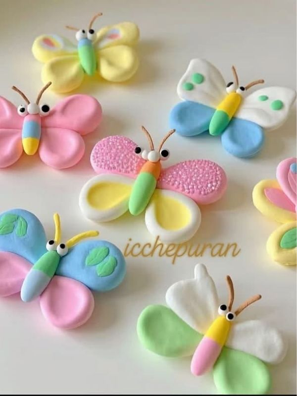 Image-of-Miniature-Clay-Butterflies-as-clay-ideas-for-kids