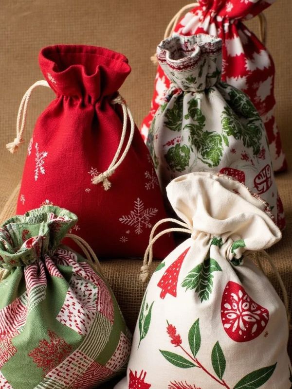 Reusable-Fabric-Gift-Bag-as-beginner-sewing-projects