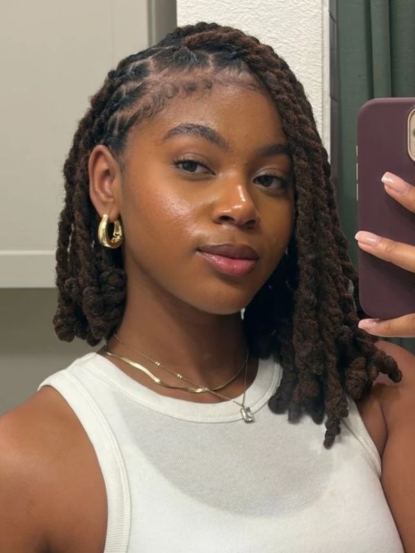 Side-Parted-Locs